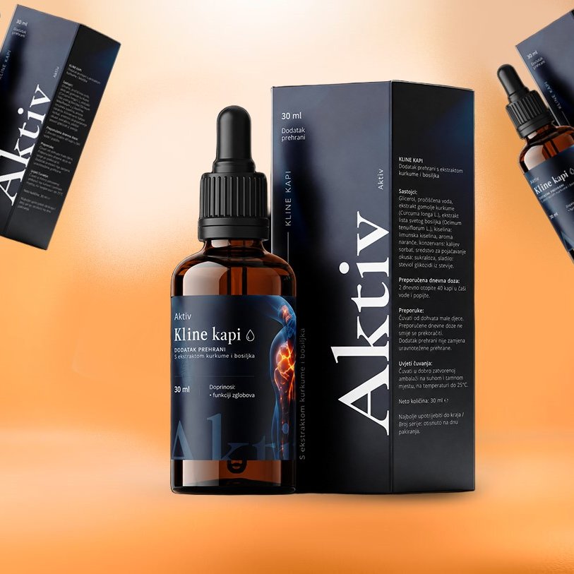 Aktiv Kline kapi — bočica od 30 ml i kutija