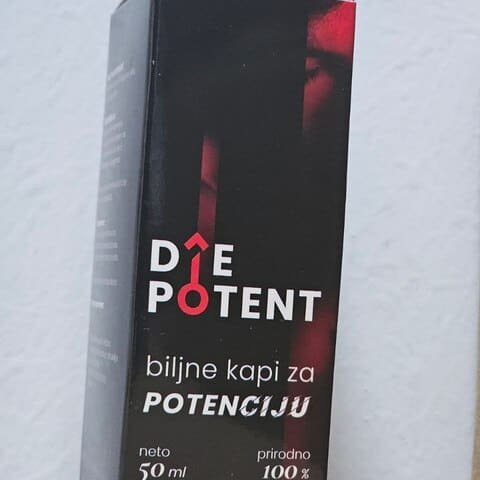 DiePotent — bočica biljnih kapi i kutija