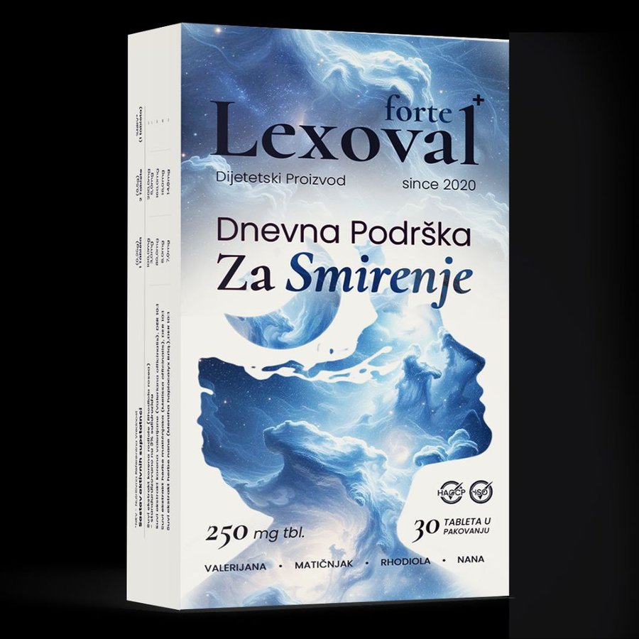 Lexoval forte+ — kutija sa tabletama za smirenje