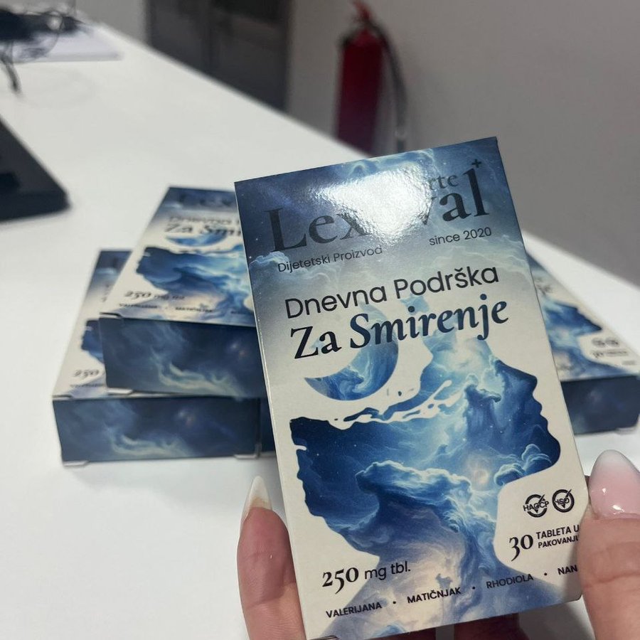 Lexoval forte+ — kutija sa tabletama za smirenje
