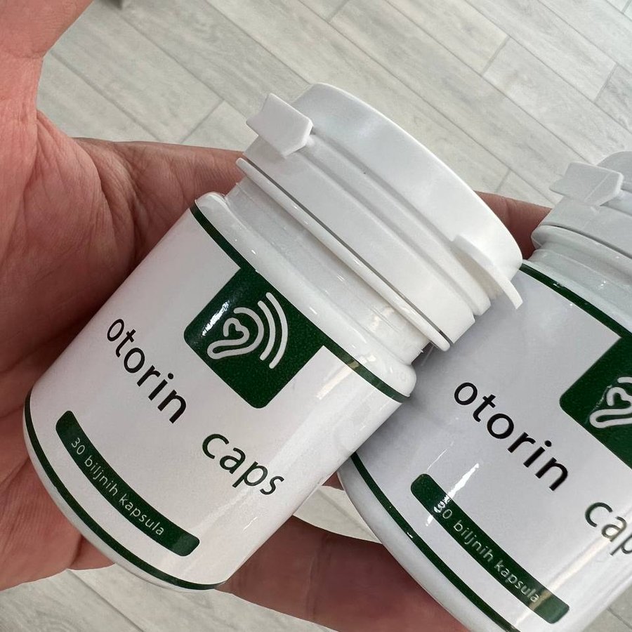 Otorin Caps — bočica sa 30 biljnih kapsula
