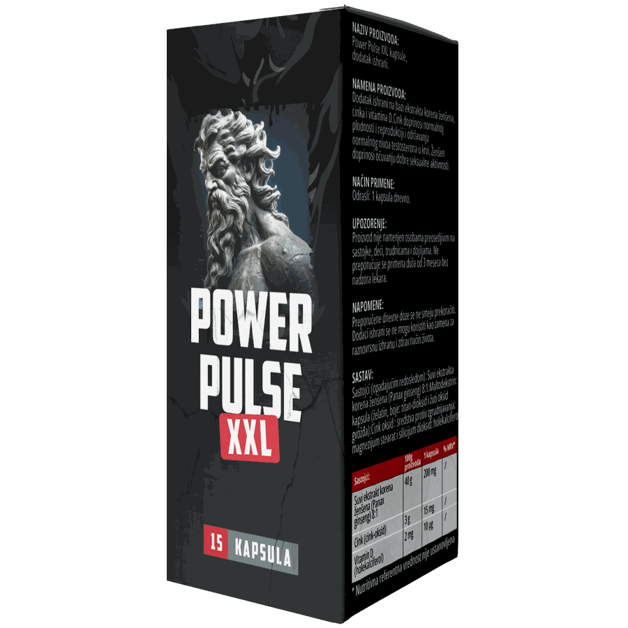 Power Pulse XXL — bočica sa 15 kapsula