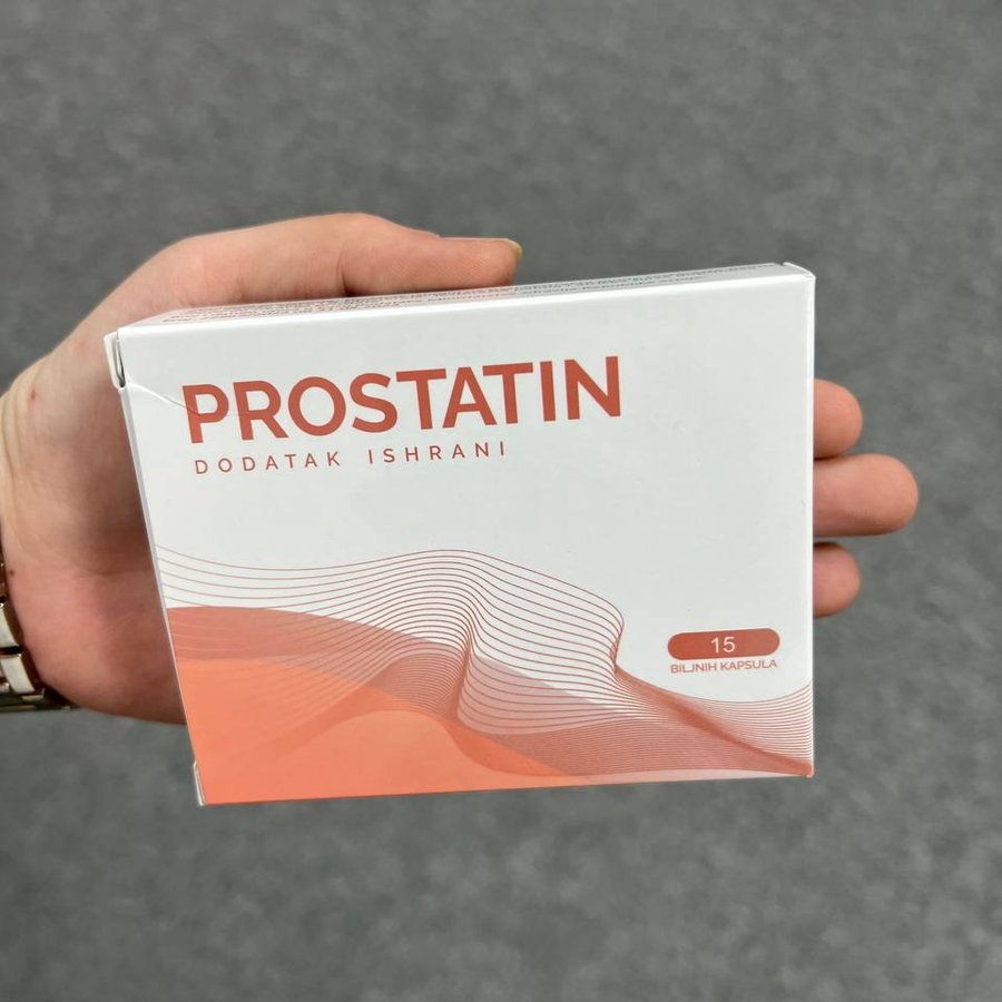 Prostatin — kutija i blister sa 15 biljnih kapsula