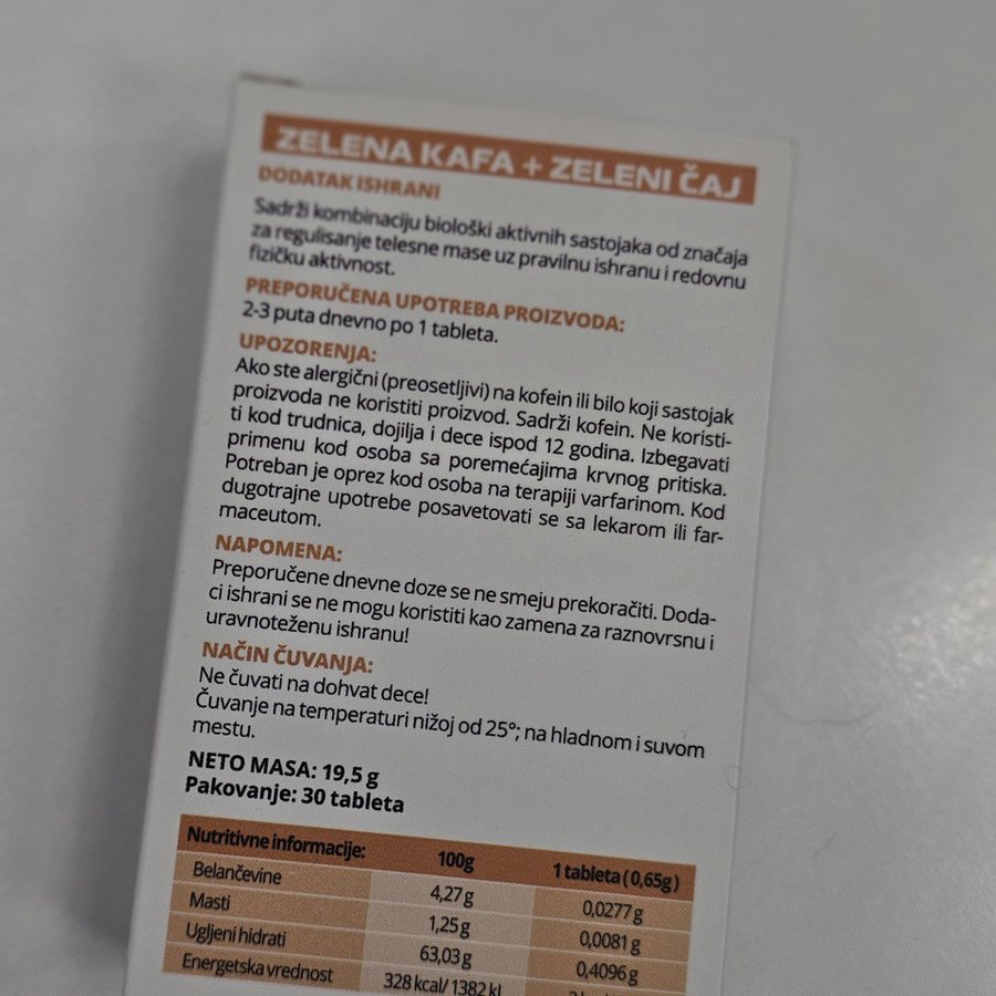 Zelena Kafa + Zeleni Čaj 3 kutije — za duži plan